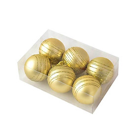 6pcs/lot Christmas Tree Decor Ball Bauble Xmas Party Hanging Ball Ornament decorations for Home Christmas decorations Gift
