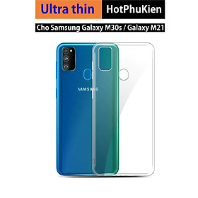 Ốp lưng dẻo silicon cho Samsung Galaxy M30s / Galaxy M21 hiệu Ultra Thin (siêu mỏng 0.6mm, chống trầy, chống bụi) - Hàng nhập khẩu