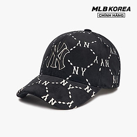 MLB - Nón bóng chày unisex Dia Monogram Velvet Structured 3ACPMV126