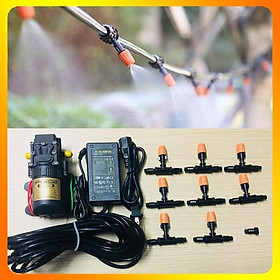 Mua Bộ Phun Sương Tăng Áp Tưới Lan  Cây Cảnh Kèm Bơm Mini