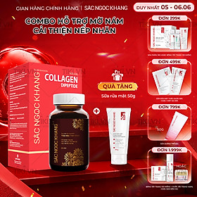 Bộ Trẻ Hóa Da Cao Cấp [Viên Uống Sắc Ngọc Khang ++ 60 Viên & Nước Uống Đẹp Da Collagen Dipeptide Sắc Ngọc Khang 15 Túi