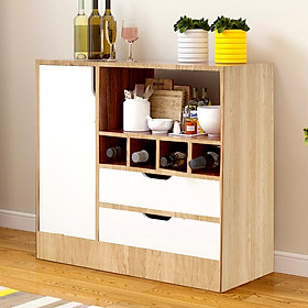 Kệ tủ để đồ nhà bếp đa năng hiện đại loại tốt mã KB02-1 thiết kế sang trọng gỗ MDF lõi xanh chống ẩm chống nước cao cấp sản xuất tại Việt Nam