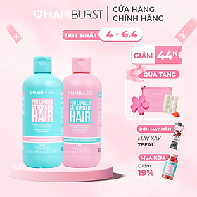 Set gội xả HAIRBURST kích thích tóc mọc dài hơn chắc khỏe hơn 350ml/chai