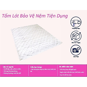 Tấm Lót Bảo Vệ Nệm Có Thun Chằn 4 Góc [Đủ Size