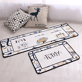 Thảm bếp, bộ 2 chiếc chữ L hoặc 1 chiếc size to chữ I, dòng thảm đẹp
