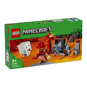 Đồ Chơi Lắp Ráp Cuộc Phục Kích Cổng Địa Ngục Nether LEGO MINECRAFT 21255 (352 chi tiết)