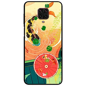 Ốp lưng dành cho Xiaomi Redmi Note 9s - Note 9 Pro - Note 9 Promax mẫu Cá Chép Và Ô Đỏ