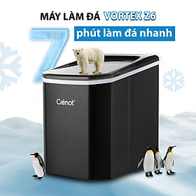 Mua Máy Làm Đá Viên Tủ Đá Giữ Nhiệt Mini Gia Đình Crénot Vortex Z6 Hàng Chính Hãng