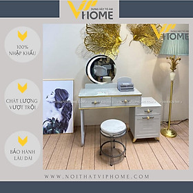 Mua Bàn trang điểm  bàn phấn kèm gương tích hợp đèn LED kèm nút cảm ứng thông minh và ngăn kéo để đồ tiện lợi BTD-00147