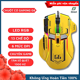 Chuột Cơ Chơi Game Máy Tính Có Dây G6 ESPORT GAMING Led Rgb 13 Chế Độ