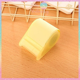 Cuộn giấy ghi chú dài 8m, giấy note có keo dán, kèm dụng cụ cắt tiện lợi, có thể refill giấy