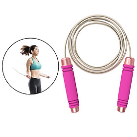 Jump Ropes, Smooth Ball Bearing Skipping Ropes with Foam Hand Grip, Length Adjustable Jump Ropes with Carrying Bag