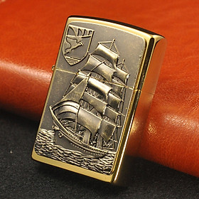 Mua Hộp Qụet Bật Lửa Xăng Bấc Đá Z91041 Họa Tiết Thuyền Buồm Đẹp Độc Lạ