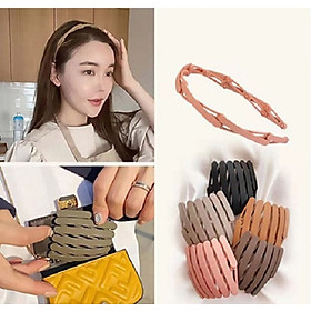 Băng đô nhựa dẻo gấp gọn bỏ túi, bờm cài tóc co giãn tiện lợi - tiemcuaxu