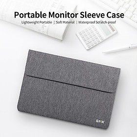 GMK KM2 Portable Monitor Bag Lightweight Waterproof Polyester Portable Monitor Sleeve Case for Portable Monitor Under 14