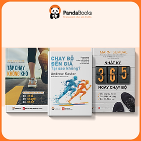 Sách - Combo 3 cuốn Chạy bộ đến già + Tập chạy không khó + Nhật ký 365 ngày chạy bộ [PANDABOOKS]