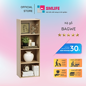 Mua Kệ sách bằng gỗ MDF thiết kế thông minh SMLIFE Bagwe
