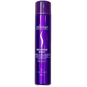 Keo xịt tóc cứng vừa Obsidian Mega Hold Spray Hàn Quốc 300ml