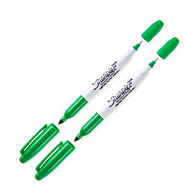 Combo 2 bút lông dầu hai ngòi vẽ đa chất liệu Sharpie Twin Tip