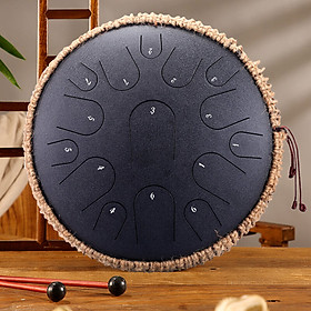 Trống Tank Hluru 15 Tone TB15 14inch (Steel Tongue Drum Lưỡi Thép Không Linh) - Kèm Móng Gẩy DreamMaker