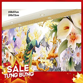 Mua Tranh thêu chữ thập chim công hn0755 150x57cm