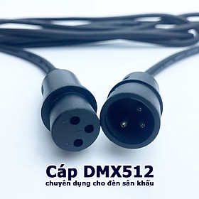 Dây cáp DMX DMX512 chuyên dụng cho đèn sân khấu 3 Pin kết nối đồng bộ hiệu ứng ánh sáng
