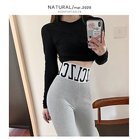 Quần Legging Nữ Cạp Cao Gen Bụng Chất Len Tăm - Hàng Quảng Châu Đẹp