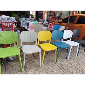 Mua Ghế Nhựa Đúc Nguyên Khối Thủng Lỗ Tựa Lưng Ngồi Quán Cafe  Nhà Hàng  Hội Nghị