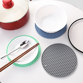 Mua Combo 3 tấm lót ly silicone dạng tổ ong ( tặng móc khóa gỗ)