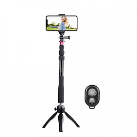 Bộ Gậy Selfie Nút Chụp Từ Xa Kèm Giá Đỡ 3 Chân Andoer (31-90cm)