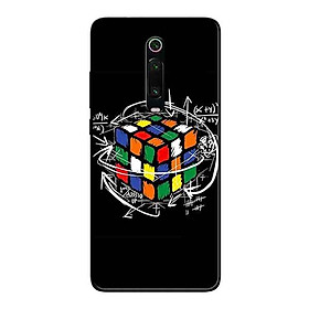 Ốp Lưng in cho Xiaomi Mi 9T Mẫu Rubik Toán Học - Hàng Chính Hãng