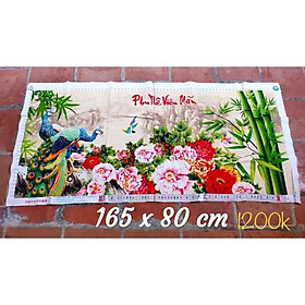 Tranh Thêu Chữ Thập Mẫu Công Phu Thê Viên Mãn Gia Hoà Vạn Sự Hưng 19