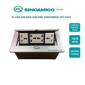 Ổ điện âm bàn làm việc đa năng Sinoamigo STS-201-JF hàng nhập khẩu chính hãng