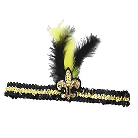 Mardi Gras Sequin Headband Elastic Adjustable for Party Carnival Supplies