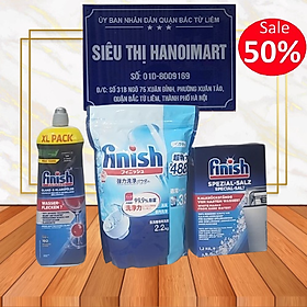 Bộ sản phẩm bột rửa chén 2,5 kg muối làm mềm và nước làm bóng Somat 750 ml