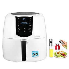 Nồi Chiên Không Dầu Điện Tử Lock&Lock EJF357 (5.2 Lít) Tặng Bình xịt dầu Lock&Lock CKO109 - Hàng Chính Hãng