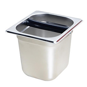 Mua Hộp đập bã cà phê inox cao cấp 10-15cm khay đập bã cafe espresso tiện lợi sạch sẽ chuyên nghiệp