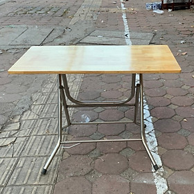 Mua Bàn gấp chân inox mặt gỗ cao su 50cm x 80cm