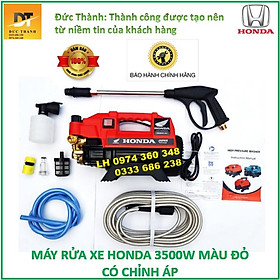 Mua Máy rửa xe HONDA đỏ có chỉnh áp