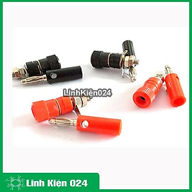 Mua Combo Bộ 4 Đôi Jack Nối JS90 và Bắp Chuối ( 2 JS90 Đỏ  2 JS90 Đen  2 Bắp Chuối Đỏ  2 Bắp Chuối Đen )