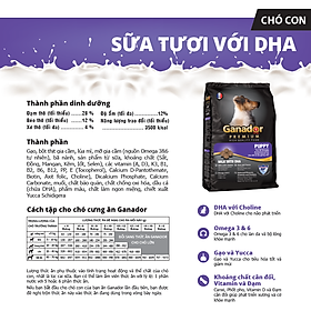 Thức ăn hạt cho Chó Ganador Sữa & DHA cho Chó con - Ganador Puppy Milk and DHA