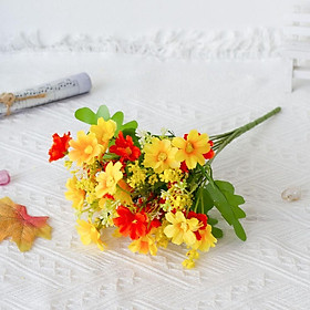 Cụm hoa cúc ven đường màu sắc đa dạng trang trí sân vườn- nhà cửa- Hoa lụa