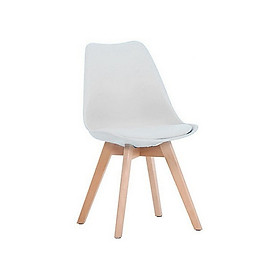 Ghế nhựa chân gỗ Kachi Eames E9 có nệm lót