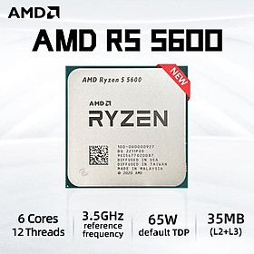 Mới AMD R5 5600 Ryzen 5 5600 3.5 GHz 6 Nhân 12 Luồng 7NM L3=32M 100-000000927 Ổ Cắm AM4