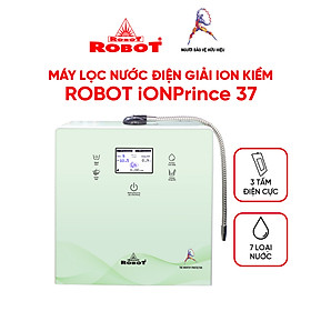 Máy Lọc Nước Điện Giải Ion Kiềm ROBOT IonPrince 37 - Bộ Điện Phân Korea Với 3 Tấm Điện Cực Titanium - Hàng Chính Hãng