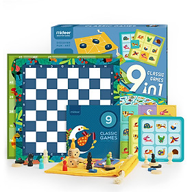 Đồ chơi Classic Games 9 in 1 Mideer chính hãng - Đồ chơi trí tuệ cho bé