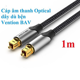Cáp âm thanh Optical for Audio Cable dây dù đầu hợp kim chống oxi hóa Vention BAVHG -  Hàng chính hãng - 1m