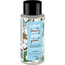 Dầu Gội Tóc Bồng Bềnh Love Beauty And Planet Volume and Bounty 400ml