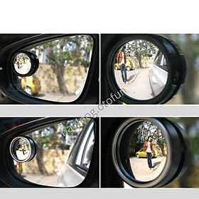 Gương cầu lồi ô tô 360 độ loại 1,Gương lồi ô tô giá rẻ,Gương cầu lồi mini cho kính lái ô tô