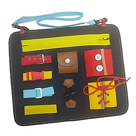 Soft Activity Busy Board Learning Basic Life Skills Toys For 3 Ages Unisex